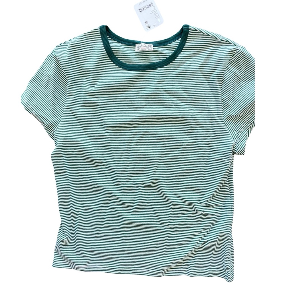 Free People "Intimately Yours," Morning Pages Baby Tee Size L NWT